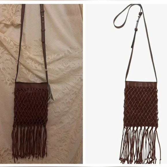 Lucky Brand Handbags - Lucky Brand Pala Crossbody Bag Brownstone